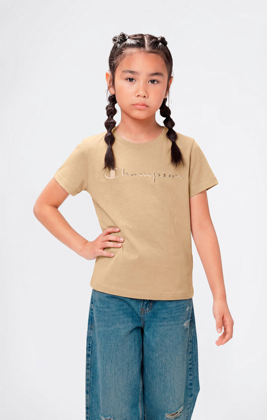 Mädchen Rundhals-T-Shirt schmal geschnitten Icons