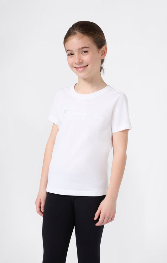 Mädchen Rundhals-T-Shirt schmal geschnitten Icons