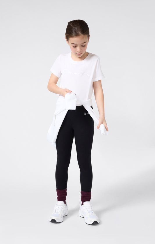 Mädchen Rundhals-T-Shirt schmal geschnitten Icons