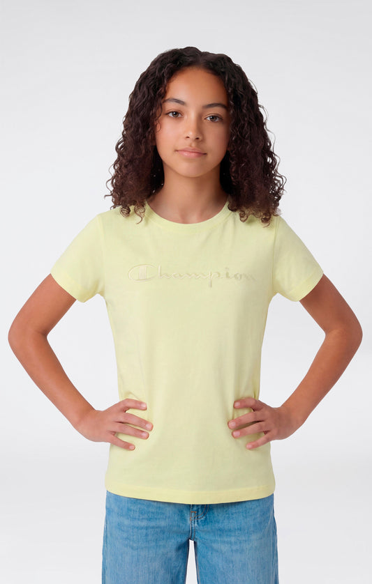 Mädchen Rundhals-T-Shirt schmal geschnitten Icons