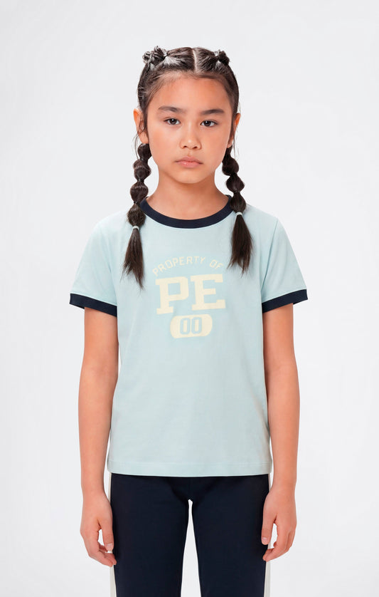 Mädchen-T-Shirt mit Grafik-Icons
