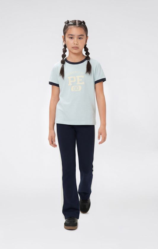 Mädchen-T-Shirt mit Grafik-Icons