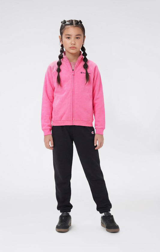 Mädchen Trainingsanzug mit Kapuzenpullover mit durchgehendem Reißverschluss und Hose