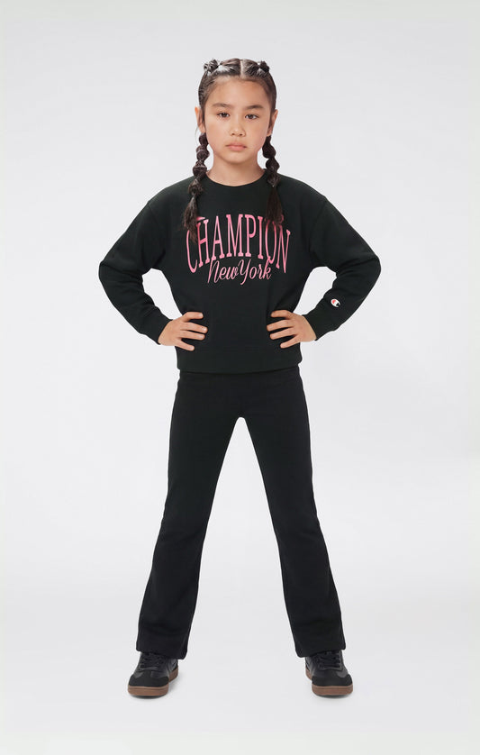 Mädchen Trainingsanzug mit Rundhals-Sweatshirt und Hose mit Grafik