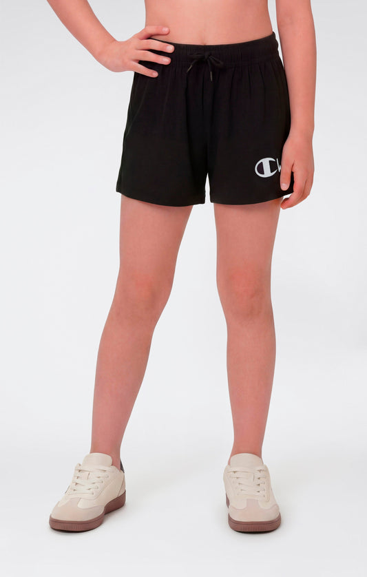 Mädchen-Baumwollshorts mit Maxi-Logo