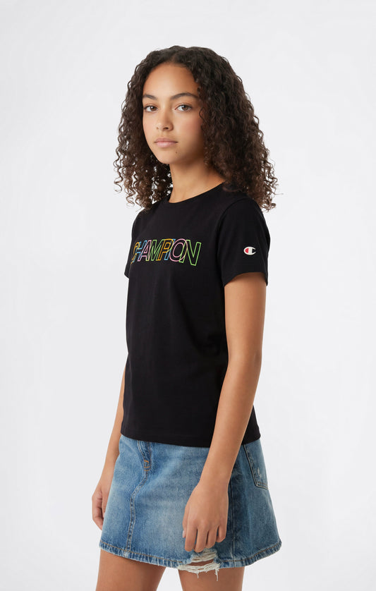 Mädchen-T-Shirt mit Grafikprint und Rundhalsausschnitt