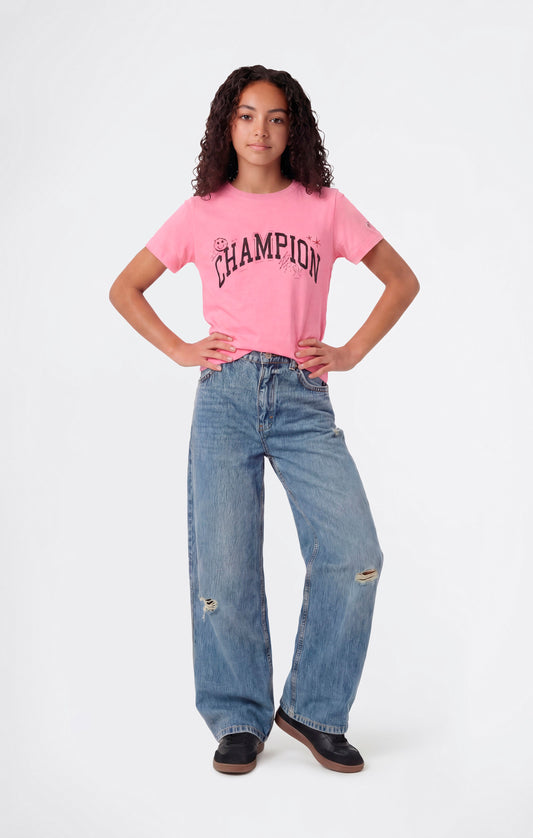 Mädchen-T-Shirt mit Grafikprint