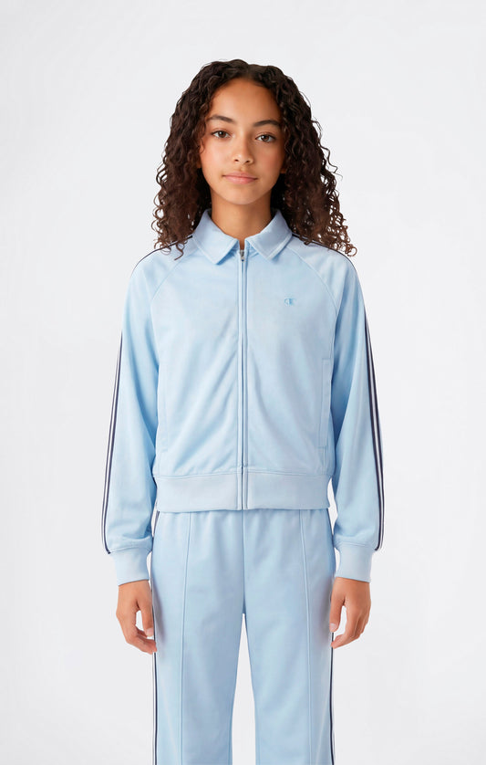 Mädchen-Trainingsjacke mit durchgehendem Reißverschluss Icons