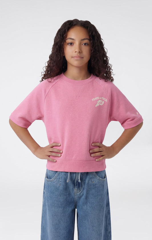 Mädchen-Kurzarm-Sweatshirt-Icons