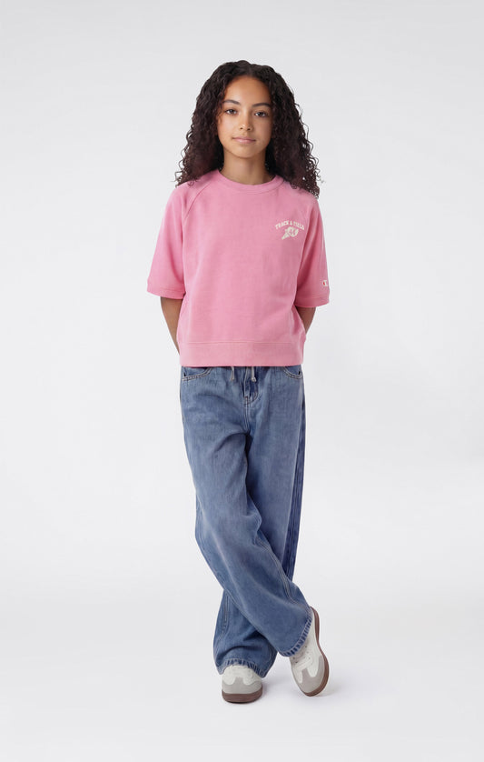 Mädchen-Kurzarm-Sweatshirt-Icons