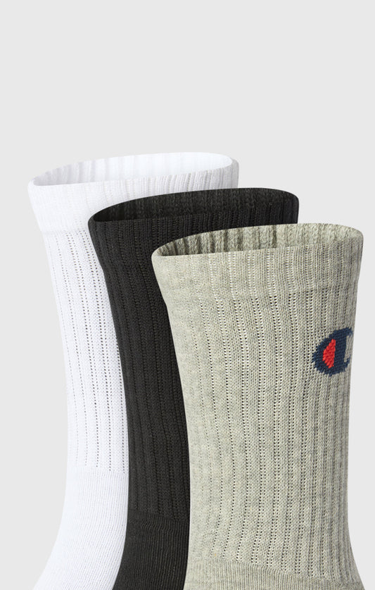 3-Pack Adult Socks with C Logo