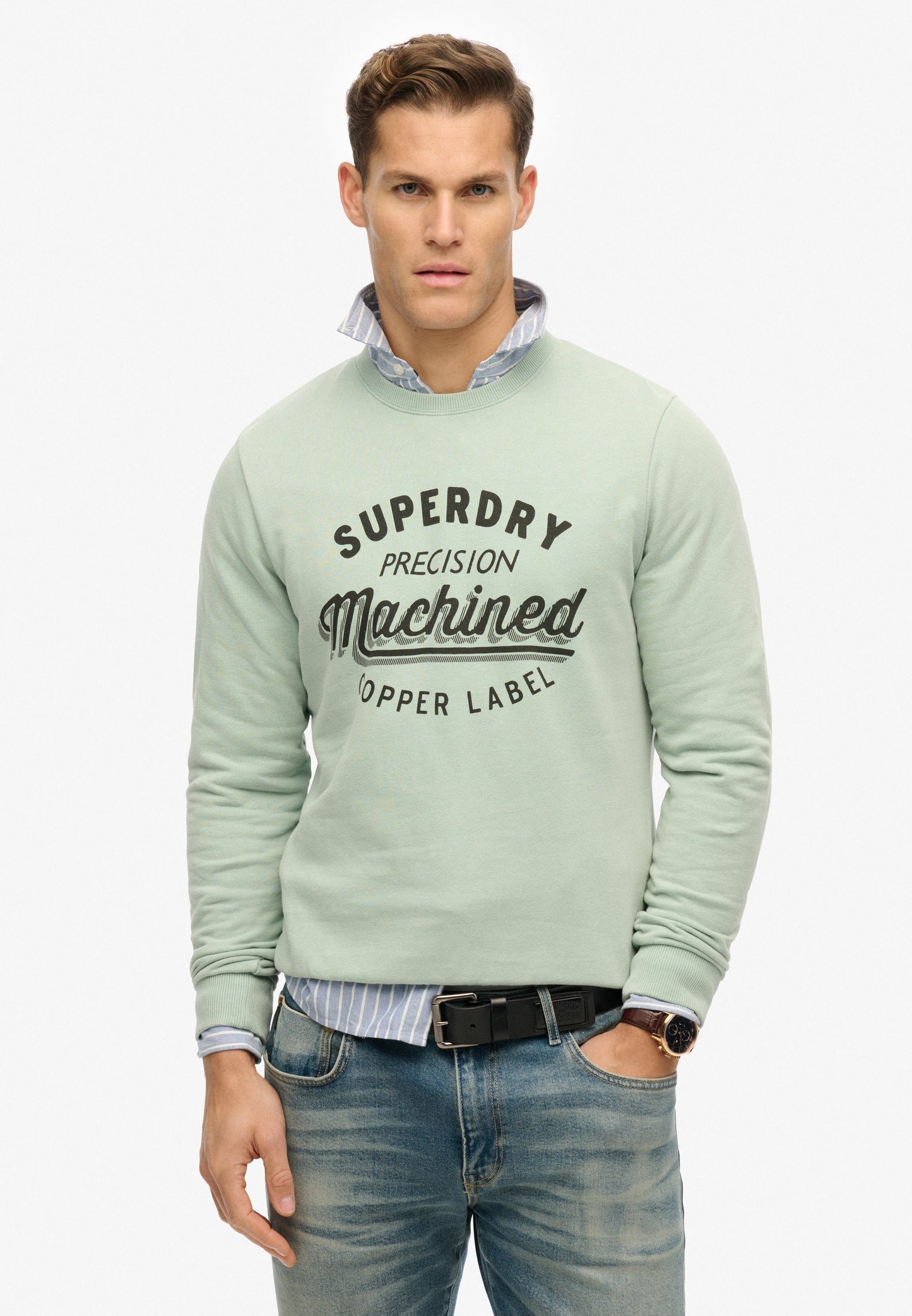 Vintage Wash Relaxed Crew Sweatshirt