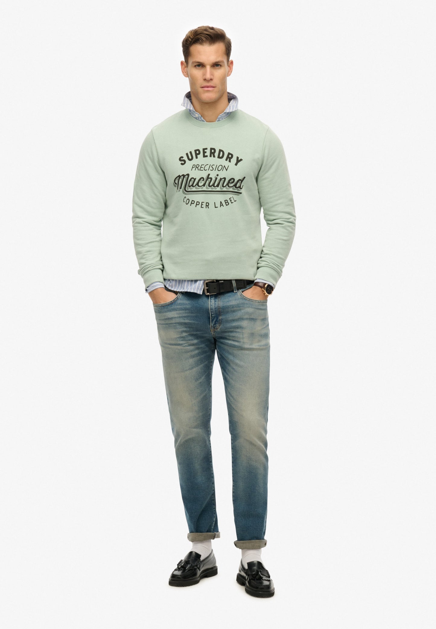 Vintage Wash Relaxed Crew Sweatshirt
