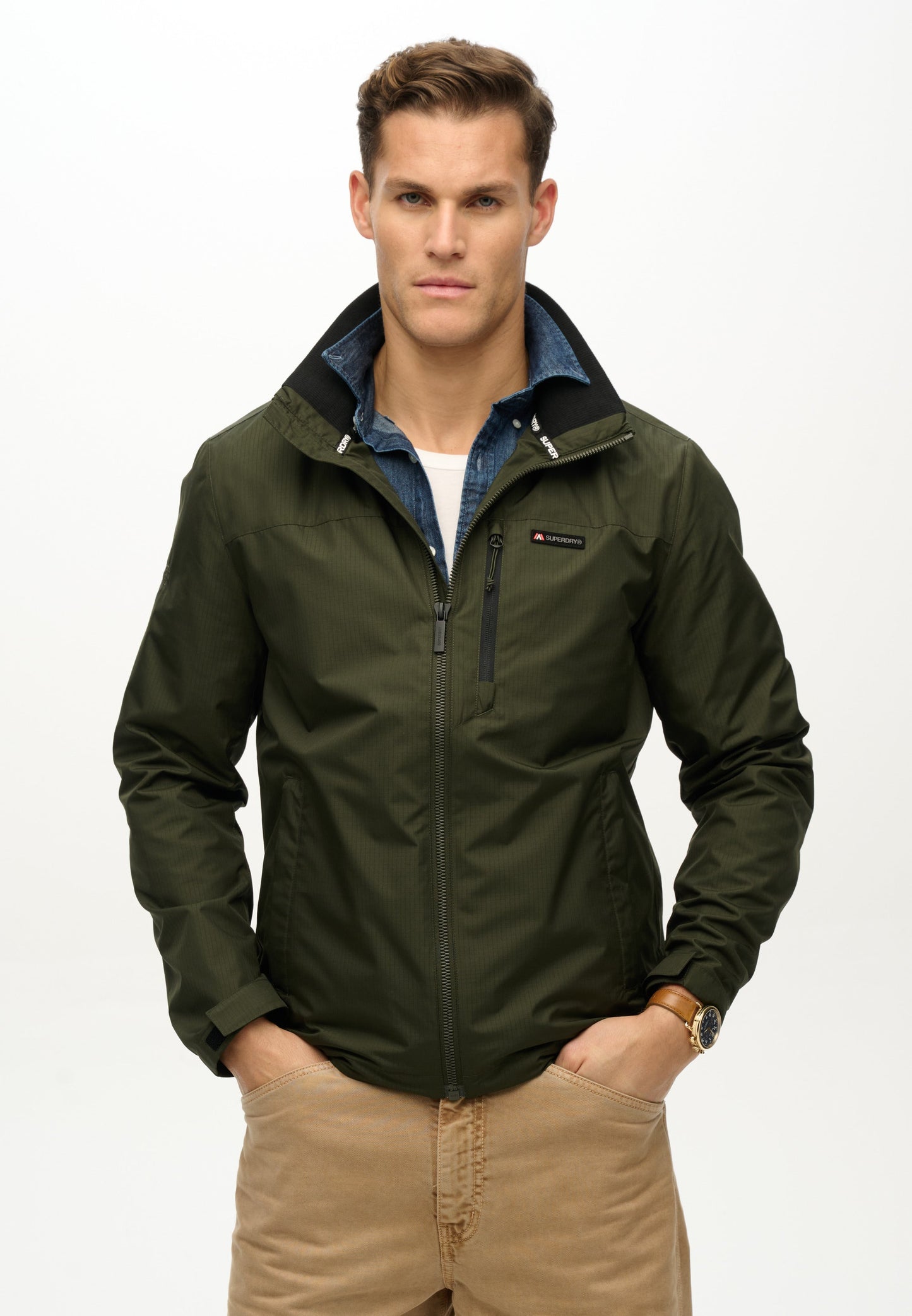 Non Hood Logo Windbreaker Jacket