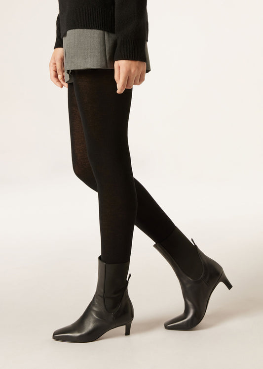 Matt Opaque Tights with Cashmere and Modal