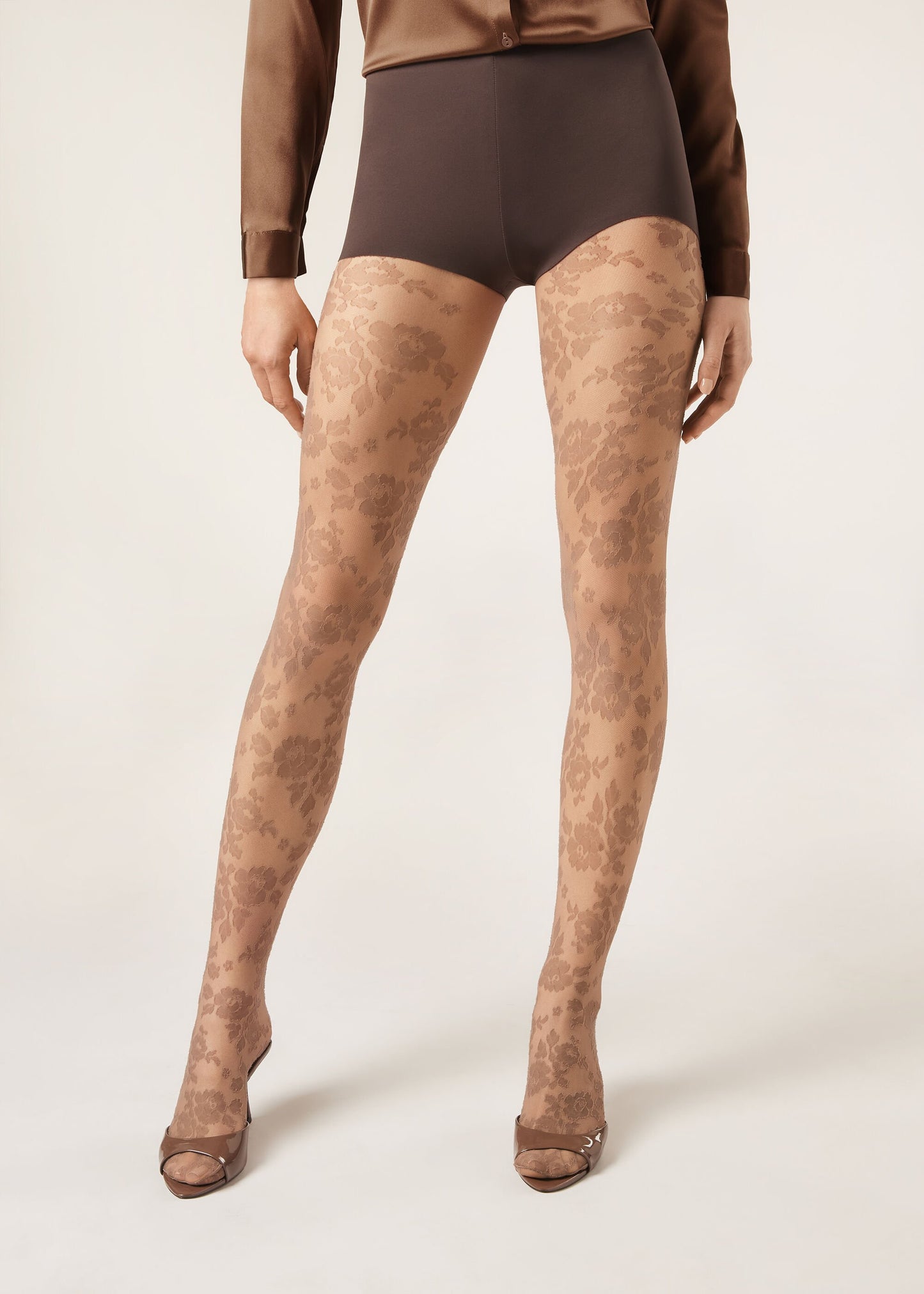 Floral Sheer Tights