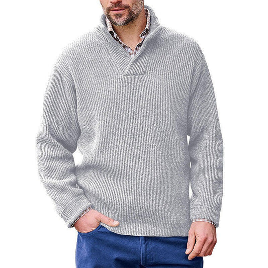 Herren Kaschmir Freizeit Pullover einfarbig