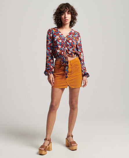Vintage Tie Front Top