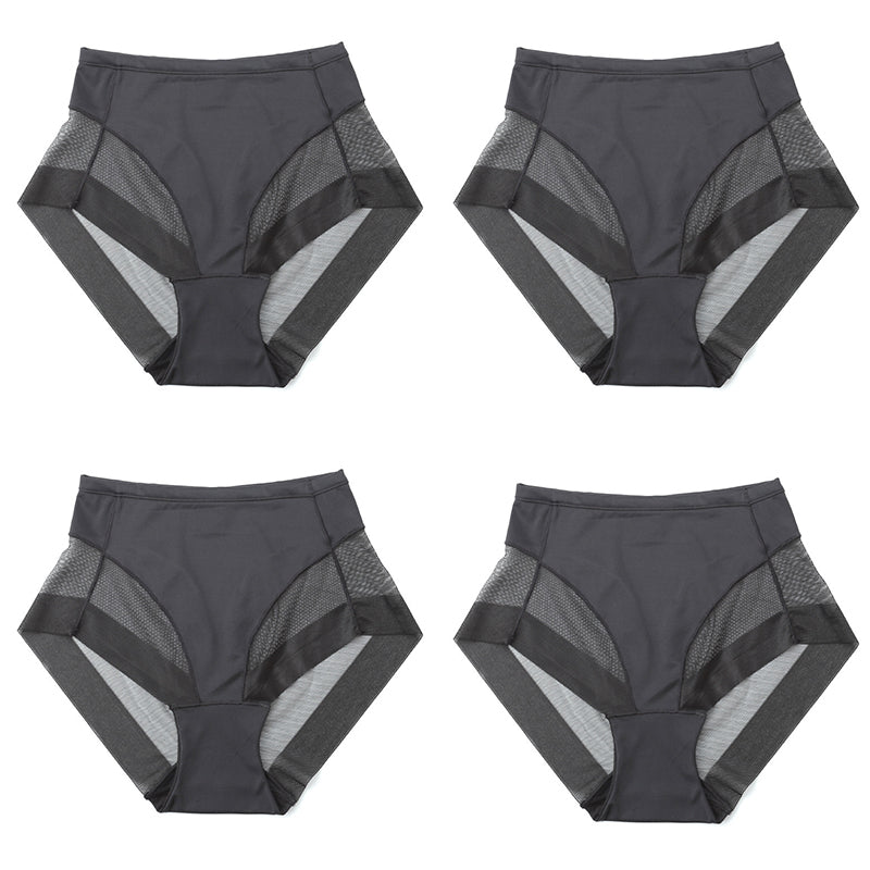 🔥Hot Sale: Zahl 1, erhalte 4🔥Nahtlose Shaping-Slips mit hoher Taille aus Eisseide