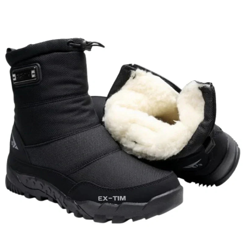 (Limited Time 70% Discount off)Men's Orthopedic Ankle Support Arch Support Snow Boots Waterproof Anti-Slip Warm&Light Hiking Boots