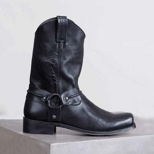 Damen Vintage Stiefeletten mit niedrigem Absatz