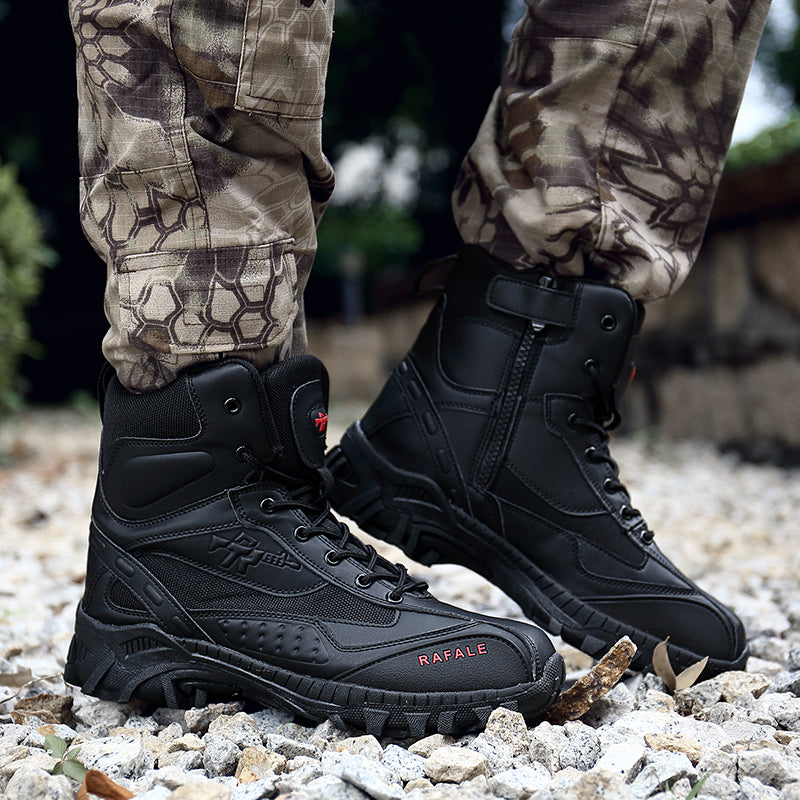 (🛒BLACK FRIDAY SPECIAL-70% RABATT) Herren Winter Anti-Puncture Weite Zehenpartie Kampfstiefel Wasserdicht Rutschfest Orthopädische Unterstützung Arbeitsstiefel