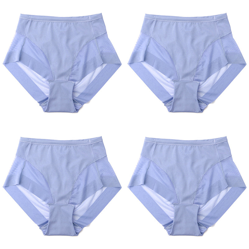🔥Hot Sale: Zahl 1, erhalte 4🔥Nahtlose Shaping-Slips mit hoher Taille aus Eisseide
