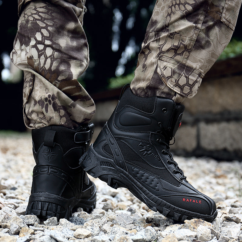 (🛒BLACK FRIDAY SPECIAL-70% RABATT) Herren Winter Anti-Puncture Weite Zehenpartie Kampfstiefel Wasserdicht Rutschfest Orthopädische Unterstützung Arbeitsstiefel